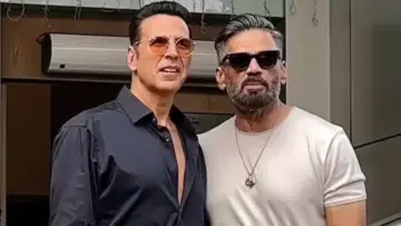 'Akshay Kumar ke DNA mein hai ungli karna.': Suniel Shetty on actor's playful side