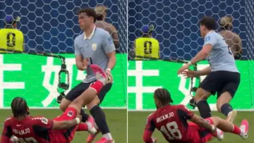 WATCH: Uruguay Star Abandons Cramping Opponent After Spotting Counterattack