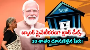 బ్యాంక్ ప్రైవేటీకరణ? భారీగా వాటా విక్రయిస్తున్న కేంద్రం.. బ్లాక్ డీల్స్.. దెబ్బకు 20 శాతం దూసుకెళ్లిన షేరు!