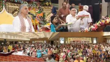 सूरत : श्रीमद्भागवत कथा ज्ञान यज्ञ में कृष्ण बाल लीलाओं का वर्णन, श्रद्धालुओं ने लिया भक्ति रस का आनंद