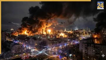 Moscow's powerful air defence fails, Ukraine's drones unleashes hell in Russia, many building damaged, cloud of smoke cover., watch video