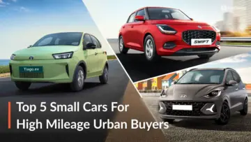 Top 5 Small Cars For Urban Buyers Clocking A Lot Of Miles