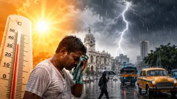 আজকের আবহাওয়াঃ সকাল থেকেই তীব্র তাপপ্রবাহ, বিকেলে বৃষ্টি কলকাতা সহ ৫ জেলায়!