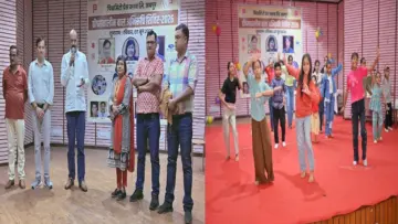 बाल अभिरुचि शिविर में पहुंचे एडिशनल कमिश्नर ट्रैफिक योगेश दाधीच