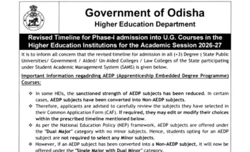 UG admission application deadline extended till June 16