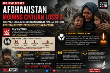 Afghanistan Mourns Civilian Losses as Republic of Balochistan Condemns Alleged Pakistani Airstrikes