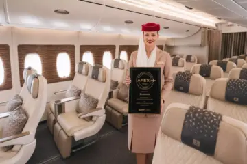 Emirates becomes 'Best Overall Airline in the Middle East' at 2026 APEX Awards