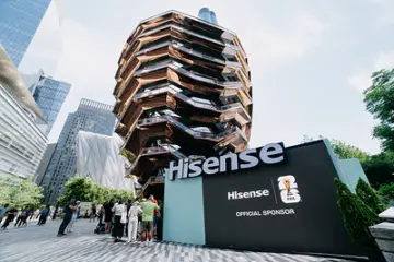 Hisense RGB-themed pop-up event lights up the new landmark of FIFA World Cup 2026™