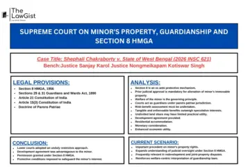 SUPREME COURT ON MINOR'S PROPERTY, GUARDIANSHIP AND SECTION 8 HMGA