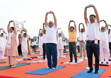 માણસામાં આંતરરાષ્ટ્રીય યોગ દિવસની રાજ્યકક્ષાની ઉજવણી
