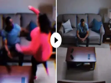 Video: 54 kg के बॉयफ्रेंड पर कूद पड़ी 134 kg की गर्लफ्रेंड और फिर जो हुआ वो उड़ा देगा होश.. वीडियो वायरल