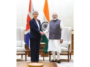 PM Modi meets UK Foreign Secretary Yvette Cooper