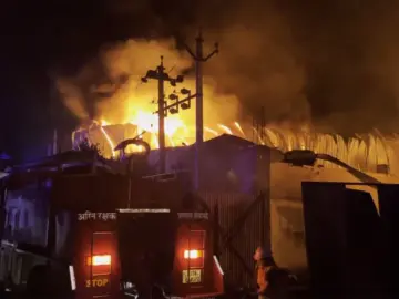 Rajasthan: Massive fire erupts in Makhupura industrial area