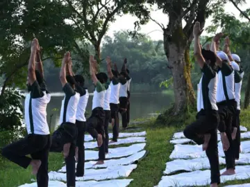 Indian Army celebrates International day of Yoga at Agartala, promoting 'Yoga for healthy ageing' in harmony with nature