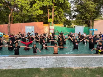 हेल्थ इज़ वेल्थ होलिस्टिक सेंटर द्वारा भव्य एक्वा योगा एवं हाइड्रोथेरेपी जागरूकता कार्यक्रम का आयोजन