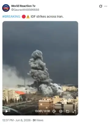 This Video Does Not Show Recent Israeli Attack On Iran