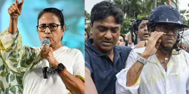 'വസ്ത്രങ്ങള്‍ കീറി, കണ്ണട പൊട്ടിച്ചു; ചെരിപ്പും മുട്ടയും എറിഞ്ഞു; ഹെല്‍മറ്റില്ലായിരുന്നെങ്കില്‍ അഭിഷേക് മരിച്ചേനെ;  35 വര്‍ഷത്തോളം സിപിഎം  ഭരണത്തിലുണ്ടായിരുന്നു. അപ്പോള്‍ ഇതുപോലെ എന്തെങ്കിലും സംഭവിച്ചിട്ടുണ്ടോ? ഈ സംഭവത്തിന് പിന്നില്‍ ബിജെപി തന്നെ'- മമതാ  ബാനര്‍ജി