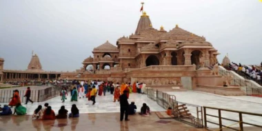 राम जन्मभूमि मन्दिरमा राम परिवार स्थापनाको पहिलो वार्षिकोत्सवको अवसरमा विशेष अनुष्ठान