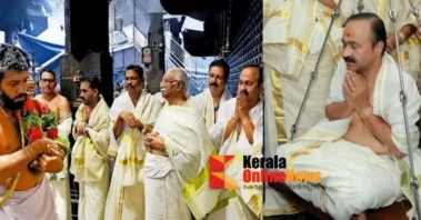 കെ.കരുണാകരനു ശേഷം ഗുരുവായൂര്‍ ക്ഷേത്ര ദര്‍ശനത്തിനെത്തുന്ന രണ്ടാമത്തെ മുഖ്യമന്ത്രി; ദര്‍ശനം നടത്തിയത് 4,500 രൂപ അടച്ച്‌