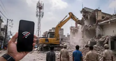 Faridabad residents face internet curbs during demolition drive linked to RRTS project