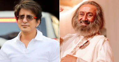 Marking 75 Years Of Nadiadwala Grandson Entertainment, Sajid Nadiadwala Meets Sri Sri Ravi Shankar On His 70th Birthday