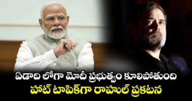 ఏడాది లోగా మోదీ ప్రభుత్వం కూలిపోతుంది.. హాట్ టాపిక్⁬గా రాహుల్ ప్రకటన