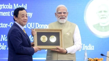 FAO Honours India's PM Narendra Modi with Prestigious Agricola Medal for His Farmer Focussed Policies