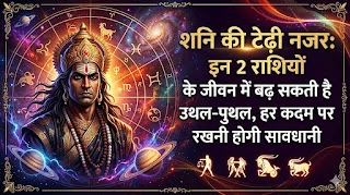 राशिफल: कर्मफल दाता शनि का कड़ा इम्तिहान! आज से इन 2 राशियों के जीवन में आ सकता है उतार-चढ़ाव, भूलकर भी न करें ये गलतियां!