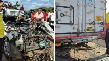 SBI Employee, Teenage Daughter Killed As Car Hits Stationary Truck On Mumbai-Goa Highway