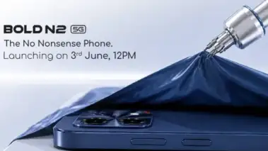Lava Bold N2 5G launch date confirmed for June 3