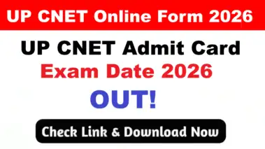 UP CNET Admit Card 2026