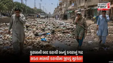 Pakistan : બકરી ઈદ બાદ કરાચીની સુરત બદલાઇ! લોકો દુર્ગધ અને ગંદકીથી પરેશાન