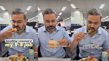 Viral Video: ऑफिस लंच पर वीडियो बनाकर इंटरनेट स्टार बन गए ये भाई साहब, स्वादिष्ट थाली देखकर लोग बोले- हमें भी बुला लो!
