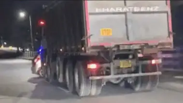 Miraculous Escape For 2 As Truck Drags Car For 500 Metres In Bhubaneswar