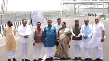 Nitin Gadkari, Rekha Gupta Inspect Sarai Kale Khan Section Of Delhi-Mumbai Expressway