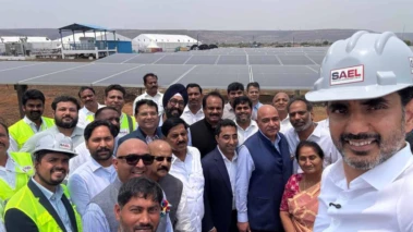 AP min Lokesh inaugurates SAEL's 600 MW solar projects in Kadapa