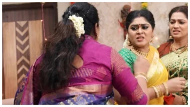 "என்னை அடிக்க நீ யாருடி?". ஷூட்டிங் ஸ்பாட்டில் பாய்ந்த சீனியர் நடிகை.. கெட்ட வார்த்தைகளால் போர்க்களமான சீரியல் செட்.!!!