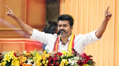 Tamil Nadu Govt Formation: TVK Chief Vijay Heads To Lok Bhavan To Meet Governor