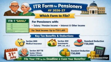 Which ITR Form Should Pensioners File For AY 2026-27? Check Tax Deductions & Benefits