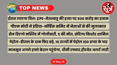 Top News: खबरें काम की... ट्रम्प-नेतन्याहू की हत्या पर 500 करोड़ का इनाम!