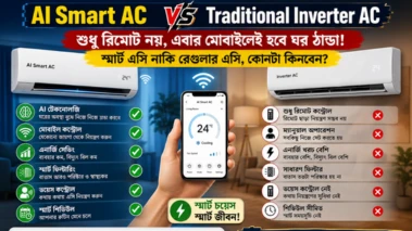 AI Smart AC vs Traditional Inverter AC: শুধু রিমোট নয়, এবার মোবাইলেই হবে ঘর ঠান্ডা! স্মার্ট এসি নাকি রেগুলার এসি, কোনটা কিনবেন?
