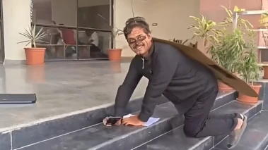 Dressed as cockroach, activist creates stir in Mathura with 'save Yamuna' call