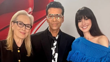 Karan Johar shares a 'once in a lifetime' moment with Meryl Streep and Anne Hathaway