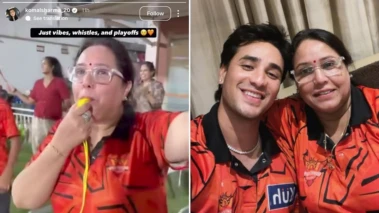 CSK-வ வச்சு செய்த அபிஷேக் சர்மாவின் அம்மா.. சேப்பாக்கத்தில் மாஸ் காட்டிய 'விசில் போடு' சைகை. இணையத்தில் தீயாய் பரவும் வீடியோ..!!