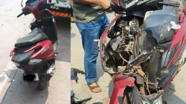 ಮಾಣಿ ಸಮೀಪ ಭೀಕರ ರಸ್ತೆ ಅಪಘಾತ: ಲಾರಿಗೆ ಸ್ಕೂಟರ್ ಢಿಕ್ಕಿ, ಸವಾರ ಸಾವು