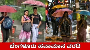 Bengaluru Weather: ಸಿಲಿಕಾನ್ ಸಿಟಿಗೆ ತಂಪೆರೆದ ಮಳೆರಾಯ, ಜೂನ್ 3ರ ವರೆಗಿನ ಹವಾಮಾನ ಮುನ್ಸೂಚನೆ