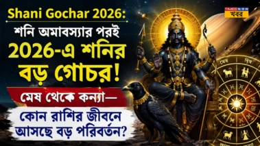 Shani Gochar 2026: শনি অমাবস্যার পরই ২০২৬-এ শনির বড় গোচর! মেষ থেকে কন্যা- কোন রাশির জীবনে আসছে বড় পরিবর্তন?
