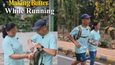Viral Video : Morning Running-ல் வெண்ணெய் எடுத்த தம்பதி.. இணையத்தில் வைரலாகும் வீடியோ!