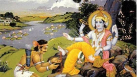 கிருஷ்ணரின் காலில் பாய்ந்த அம்பு! மகாபாரதப் போருக்குப் பின் துவாரகையை அழித்த காந்தாரியின் சாபம்!
