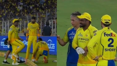 CSK vs GT: लाइव मैच में चेन्नई को लगा बड़ा झटका, चोटिल होकर मैदान से बाहर गए संजू सैमसन